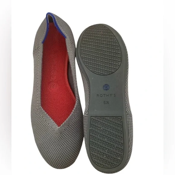 Rothy's grey classic ballet flats - Picture 5 of 6
